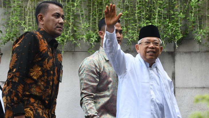 Jenguk Wiranto, Ma'ruf Amin: Insya Allah Tidak Lama Lagi Beliau Pulih