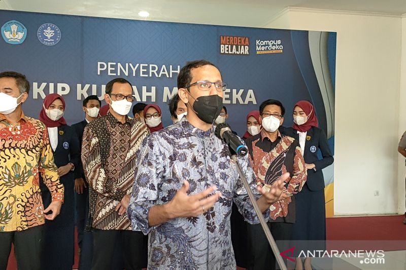 Mendibukdiktiristek  Nadiem Makarim. (Foto: Antara)