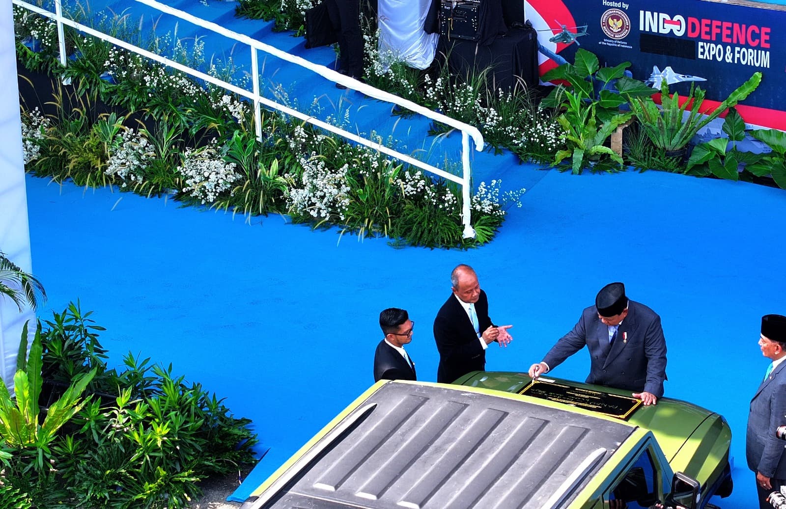 Prabowo Luncurkan Rantis Listrik Maung MV3 EV ‘Pandu’ Produksi Pindad