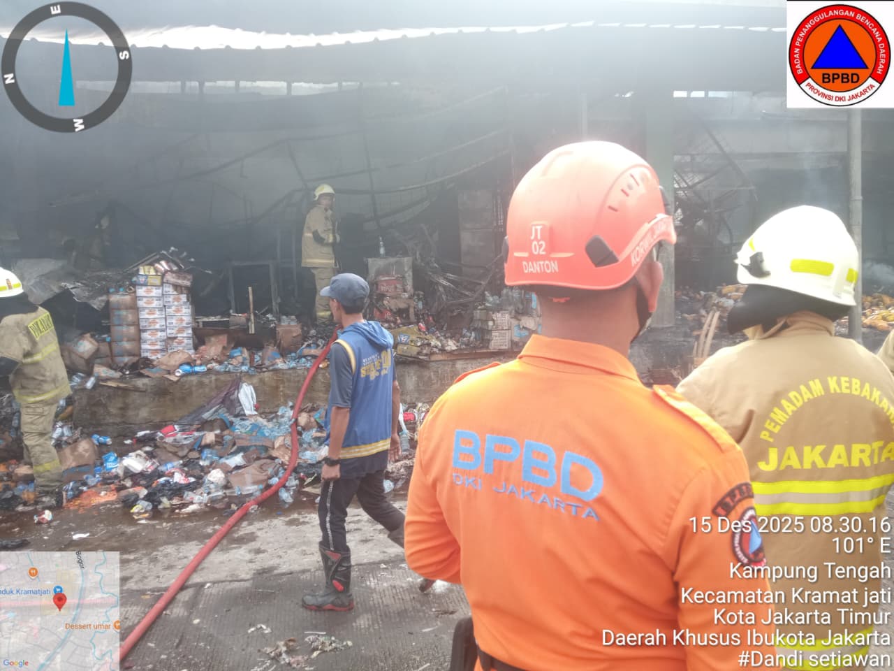 Kebakaran Maut di Pasar Kramat Jati, Polisi belum Simpulkan Penyebab dan Tunggu Hasil Investigasi Puslabfor