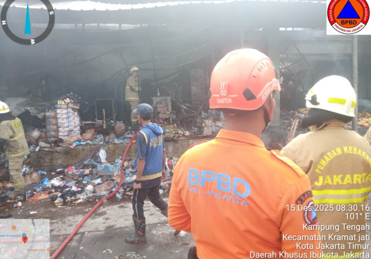 Kebakaran Maut di Pasar Kramat Jati, Polisi belum Simpulkan Penyebab dan Tunggu Hasil Investigasi Puslabfor