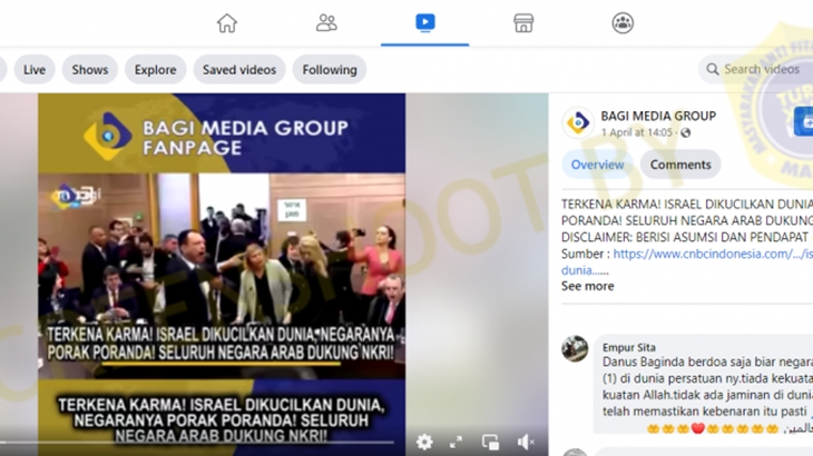 [HOAKS atau FAKTA]: Israel Dapat Karma Setelah Indonesia Batal Tuan Rumah Piala Dunia U-20
