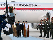 Momen Kunjungan Resmi ke UEA, Presiden Prabowo Subianto Mendarat di Abu Dhabi