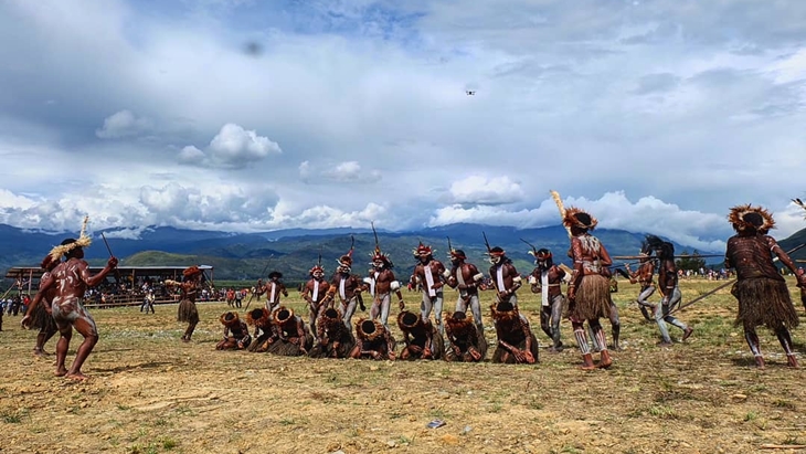 Festival Lembah Baliem 2018. (Foto: instagram.com/cat_molly_oscar)