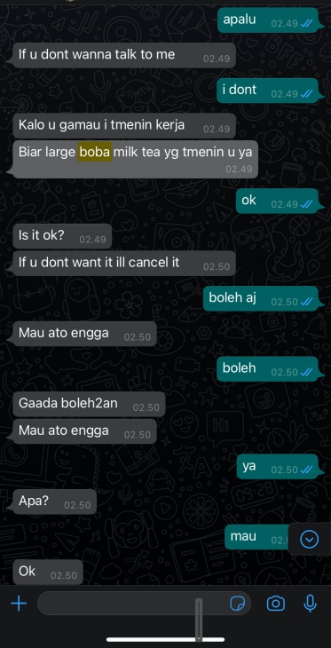 Kamu akan dimaafkan ketika segelas boba sudah di depan. (Foto MP/Shenna)