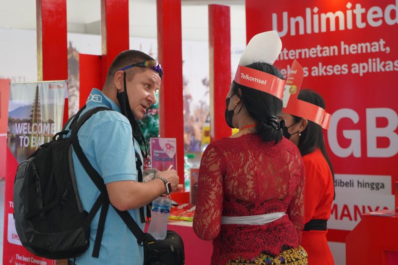 Telkomsel Pamerkan Jaringan 5G Digelaran Pertemuan G20
