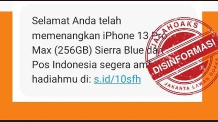 [HOAKS atau FAKTA]: Pos Indonesia Bagikan Iphone 13 Pro Max