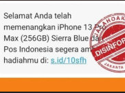 [HOAKS atau FAKTA]: Pos Indonesia Bagikan Iphone 13 Pro Max