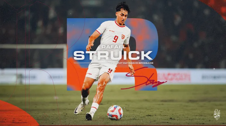 Rafael Struick Resmi Tinggalkan Brisbane Roar, Belum Tentukan Klub Barunya