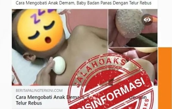 [HOAKS atau FAKTA]: Mengusap Telur Rebus ke Tubuh Bisa Turunkan Demam Anak