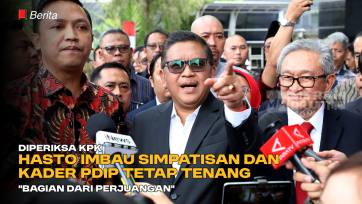Diperiksa KPK, Hasto Imbau Simpatisan dan Kader PDIP Tetap Tenang, 