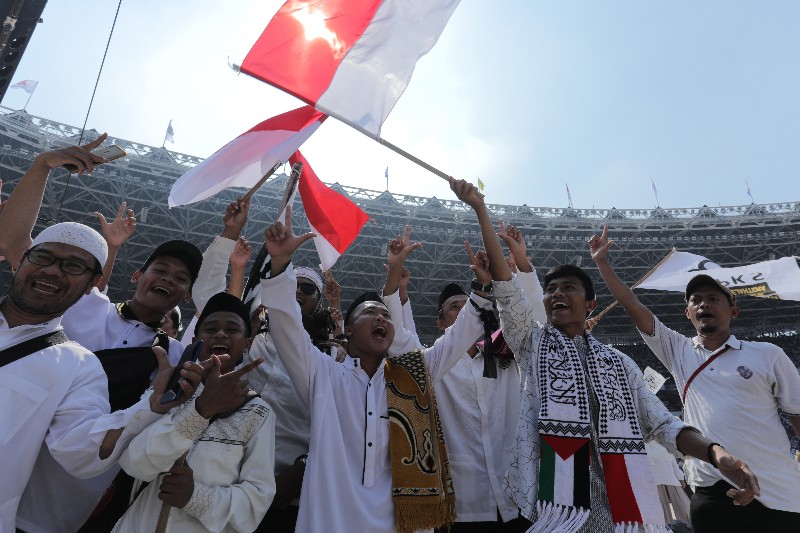 Suasana Kampanye Akbar Paslon 02 Prabowo-Sandi di SUGBK Jakarta