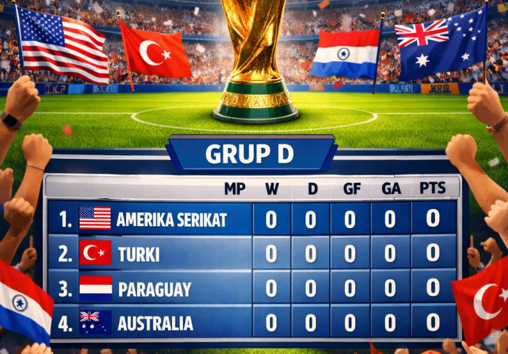 Prediksi Piala Dunia 2026 Grup D: Amerika Serikat dan Turki Harus Waspadai Paraguay