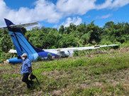 Pesawat Trigana Air Rusak Berat Tergelincir 20 Meter Keluar Landasan di Papua