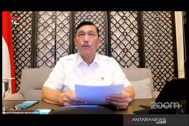 MenkoMaritim dan Investasi Luhut Binsar Panjaitan. (Foto: Antara)
