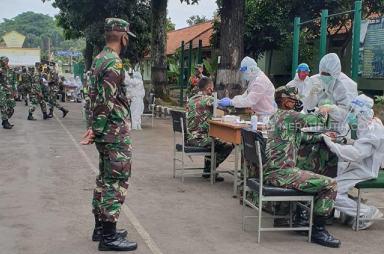 Tingkat Kesembuhan Ribuan Pasien COVID-19 di Secapa TNI AD Capai 92 Persen
