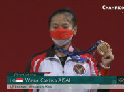 Lifter Windy Cantika Persembahkan Medali Pertama untuk Indonesia