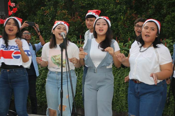 Latihan paduan suara untuk perayaan Christmas Carol. (Foto: MP/Istimewa)