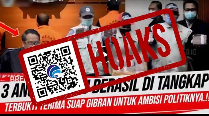 [HOAKS atau FAKTA] : Anggota KPU Ditangkap Karena Terima Suap dari Cawapres