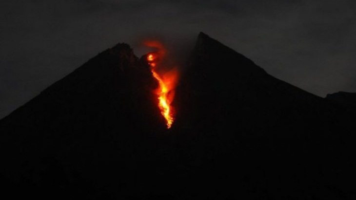Larva Gunung Merapi. (Antaranews)