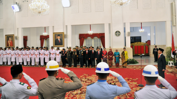Presiden Jokowi Kukuhkan Paskibraka 2018