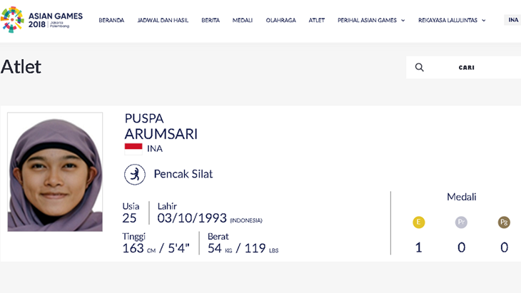 Puspa Arumsari Awali Panen Medali Emas Silat, Indonesia Selangkah Lagi Salip Iran
