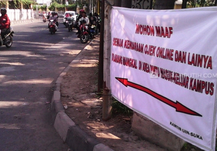 Setelah UGM, UIN Yogyakarta Larang Ojek Online Mangkal