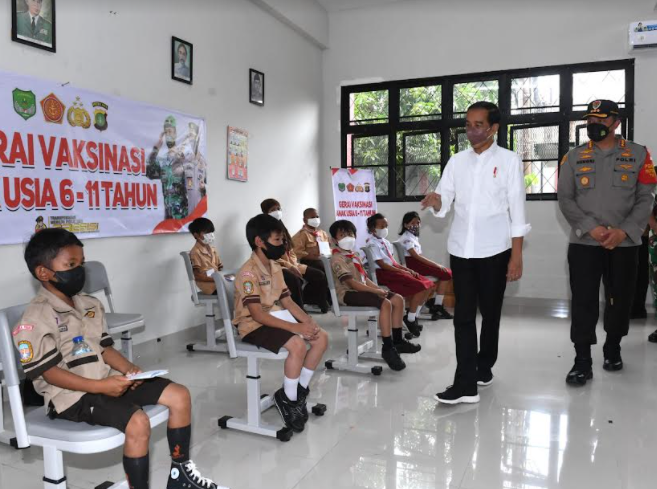 200 Anak 6-11 Tahun Ditargetkan Divaksin COVID-19 Setiap Hari di Jakarta Pusat