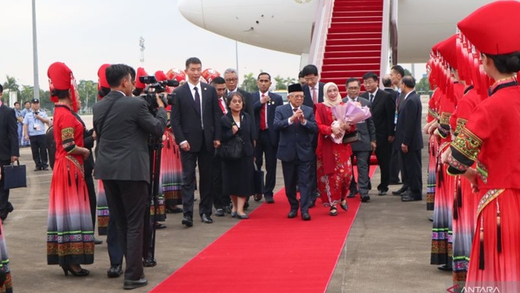 Wapres Ma'ruf Amin Tiba di Nanning Tiongkok