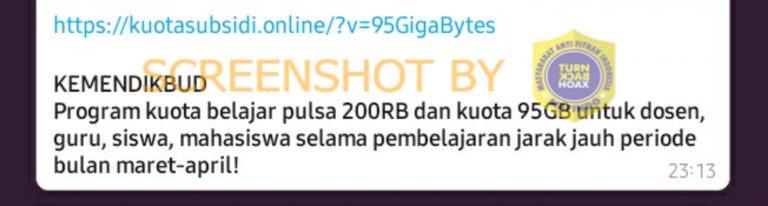 Hoaks Pulsa