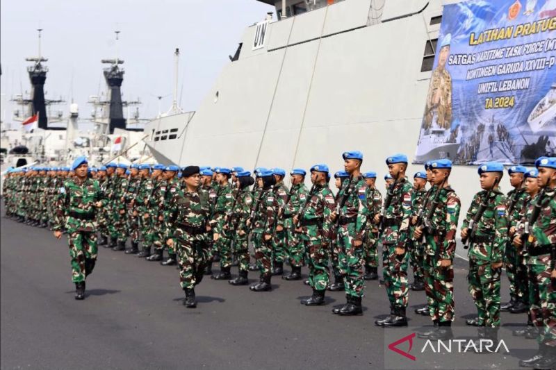 KRI SIM-367 Antar 120 Prajurit TNI AL ke Lebanon Gabung UNIFIL