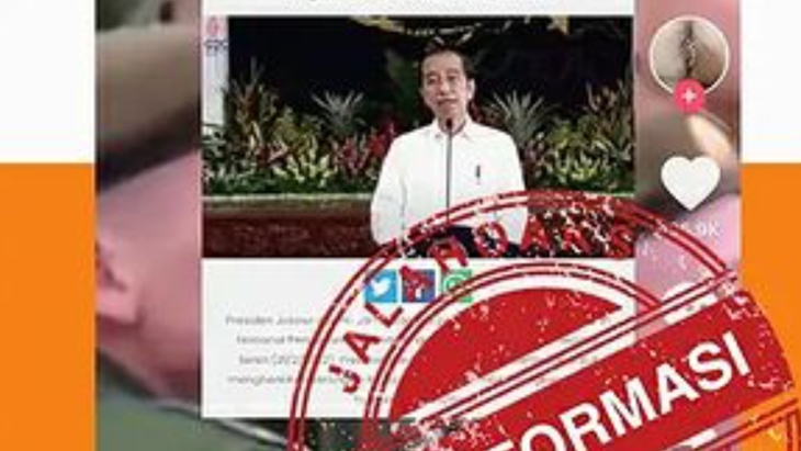 [HOAKS atau FAKTA]: Ancaman Perang Dunia Ke-3, Jokowi Ajak Warga Wajib Militer