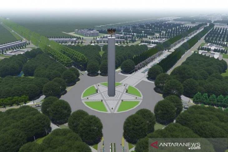 Gagasan rencana dan kriteria disain ibu kota negara. (ANTARA/Paparan Kementerian PUPR/am/h-fdh)