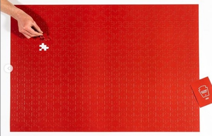 Unik, Puzzle Serba Merah dari Heinz untuk Mengisi Waktu Luang