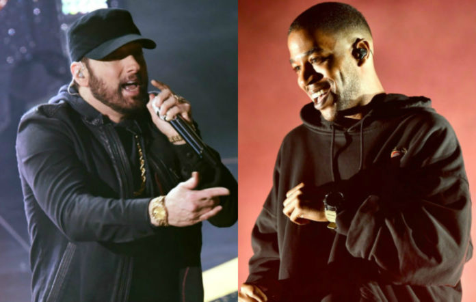 Eminem dan Kid Cudi. (Foto NME)