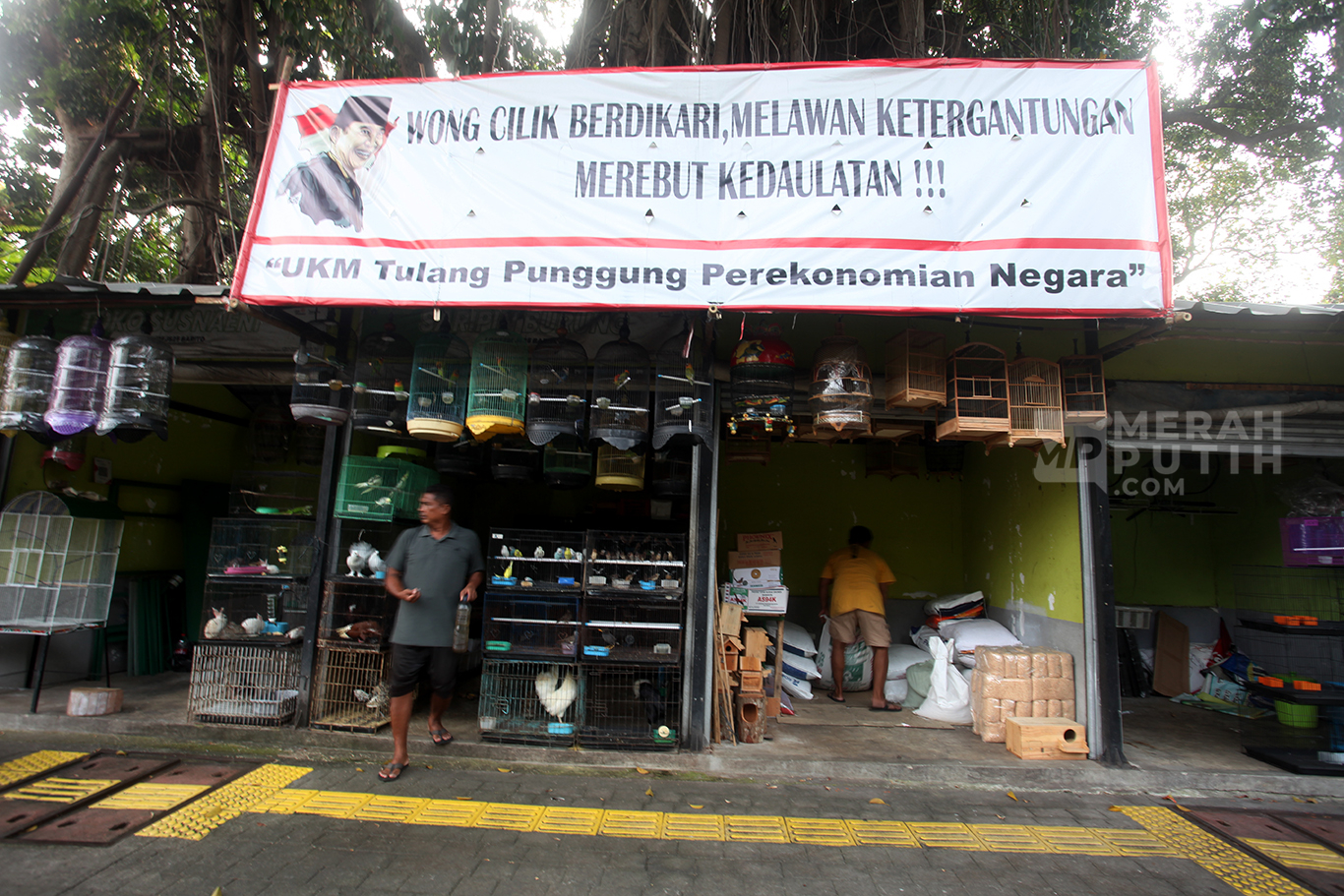 Aktivitas Pedagang Pasar Burung Barito Pasca SP1 Relokasi dari Pemkot Jakarta Selatan