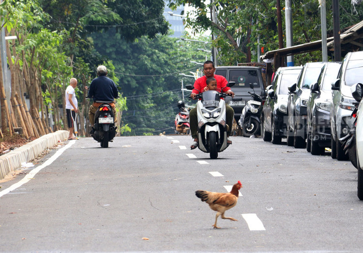 Setelah 30 Tahun Tak Diperbaiki, Warga Nikmati Aspal Baru Jalan Karet Pasar Baru Barat Jakarta