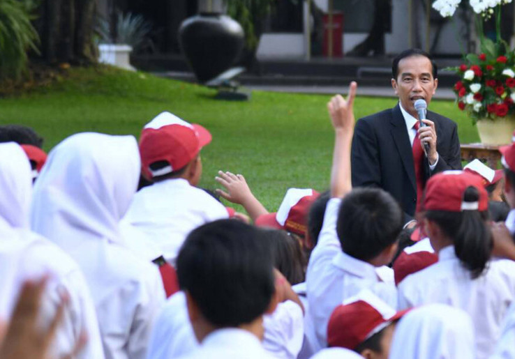 Presiden Jokowi Hadiri Perayaan Hari Anak Nasional 2017 di Pekanbaru