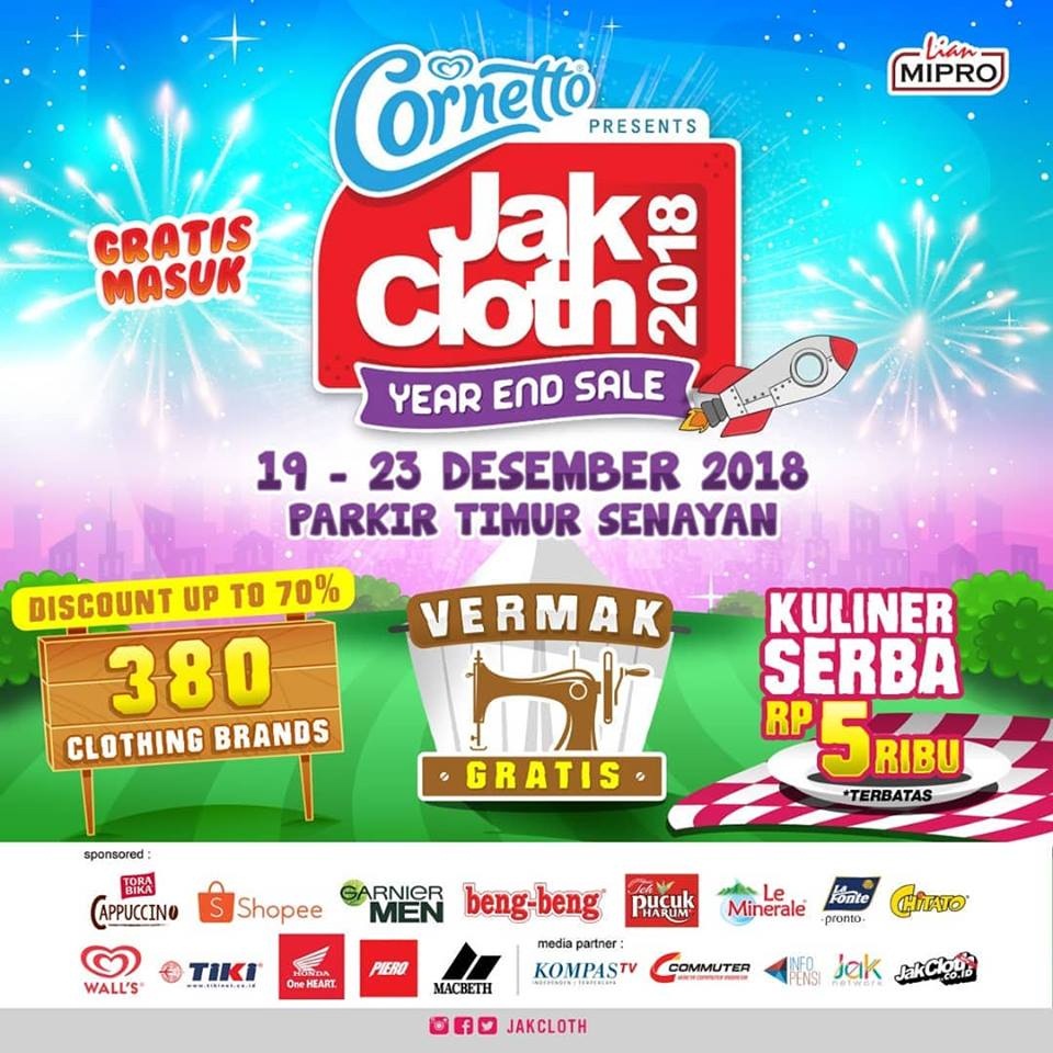 JakCloth Year End Sale 2018.. (Foto: Istimewa)