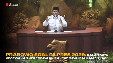 Prabowo Soal Pilpres 2029: Kalau Saya Kecewakan Kepercayaan Rakyat, Saya Malu Maju Lagi!