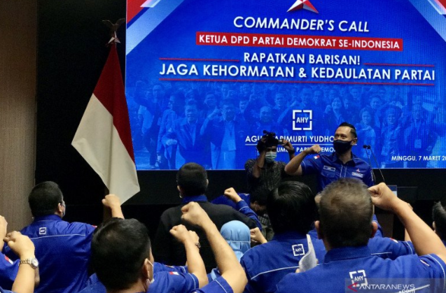 AHY Nyatakan Perang Terbuka Terhadap Moeldoko