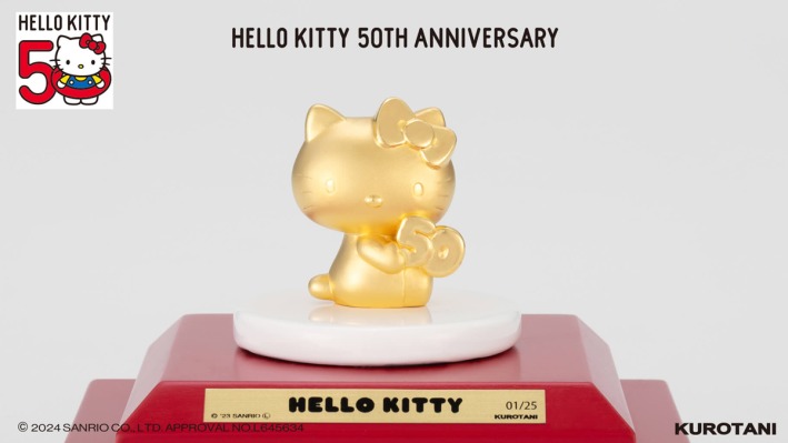 Rayakan 50 Tahun Hello Kitty, Emas Hello Kitty Dirilis