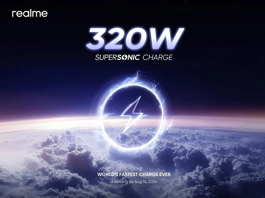 Realme Resmi Perkenalkan 320W SuperSonic Charge