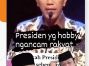 [HOAKS atau FAKTA] Jokowi Ancam Rakyat Saat Pidato