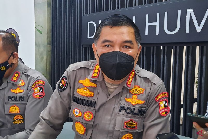 Kepala Bagian Penerangan Umum (Kabagpenum) Divisi Humas Polri Kombes Pol Ahmad Ramadhan. (ANTARA/Laily Rahmawaty)