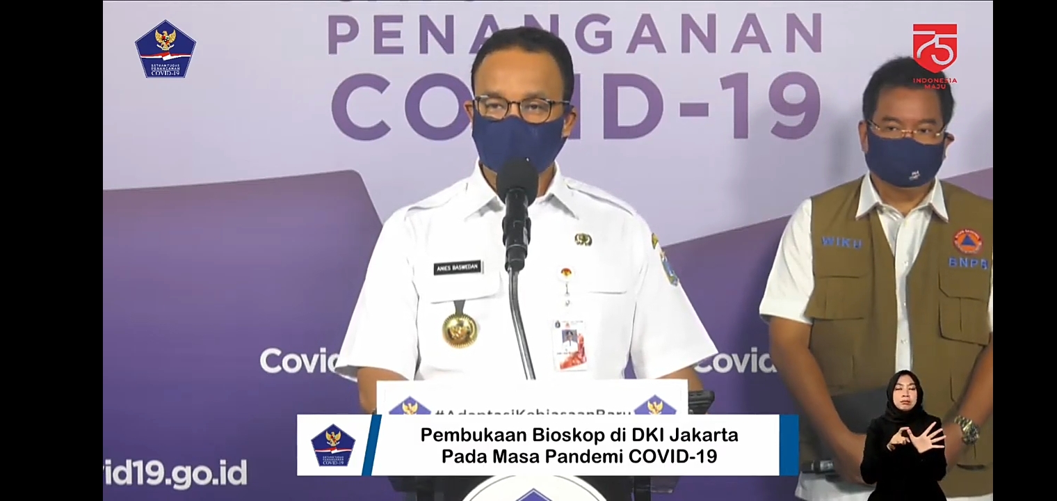 Anies: Penonton di Bioskop tidak Saling Berbicara