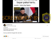 (HOAKS atau FAKTA) : Kalau Jokowi Tiga Periode Ibu-Ibu Bayar Apapun Pakai Kartu