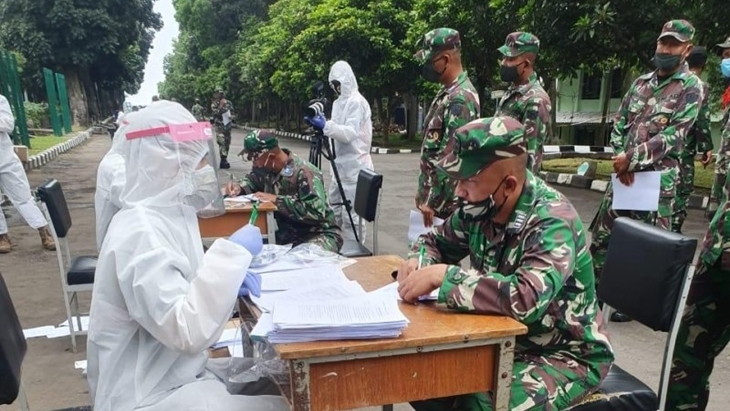 1.194 Anggota TNI di Secapa AD Berhasil Sembuh dari COVID-19