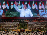 Prabowo Subianto Pimpin Apel Kader & Rapimnas Partai Gerindra di Indonesia Arena