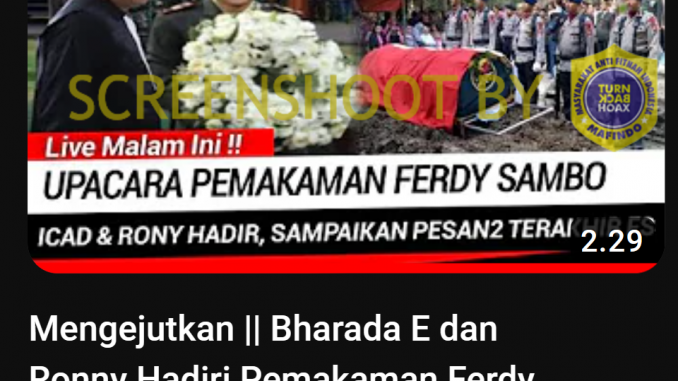 [HOAKS atau FAKTA]: Richard Eliezer Hadiri Pemakaman Ferdy Sambo